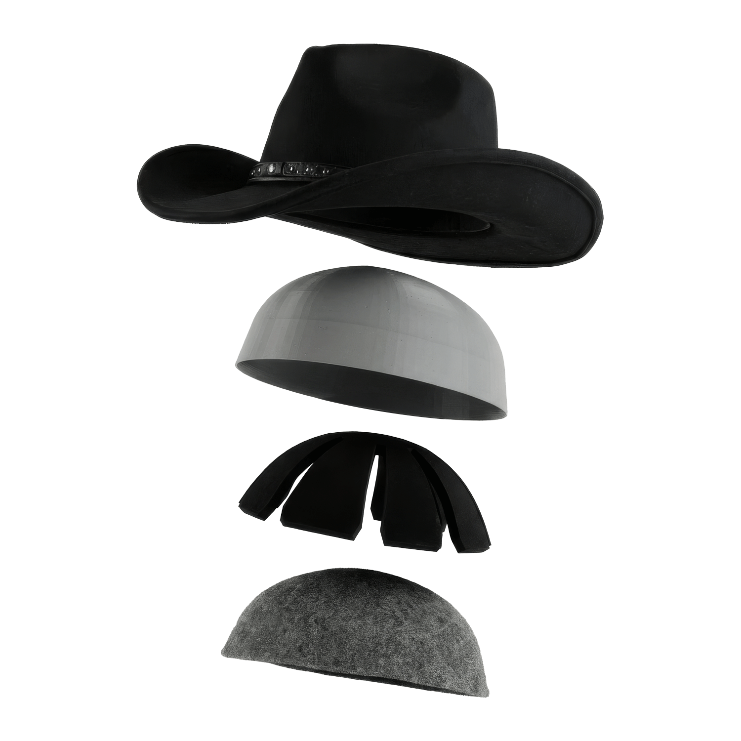 cowboy hat motorcycle helmet Retro Half the only felt hat on the market today with the fit Classic Western Brown Genuine Leather