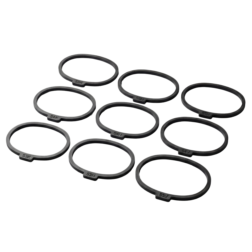 Juego de anillos de prueba